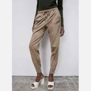 Zara  suede effect pants